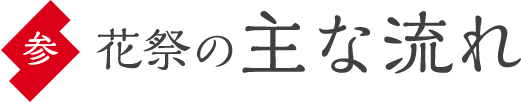 花祭の主な流れ